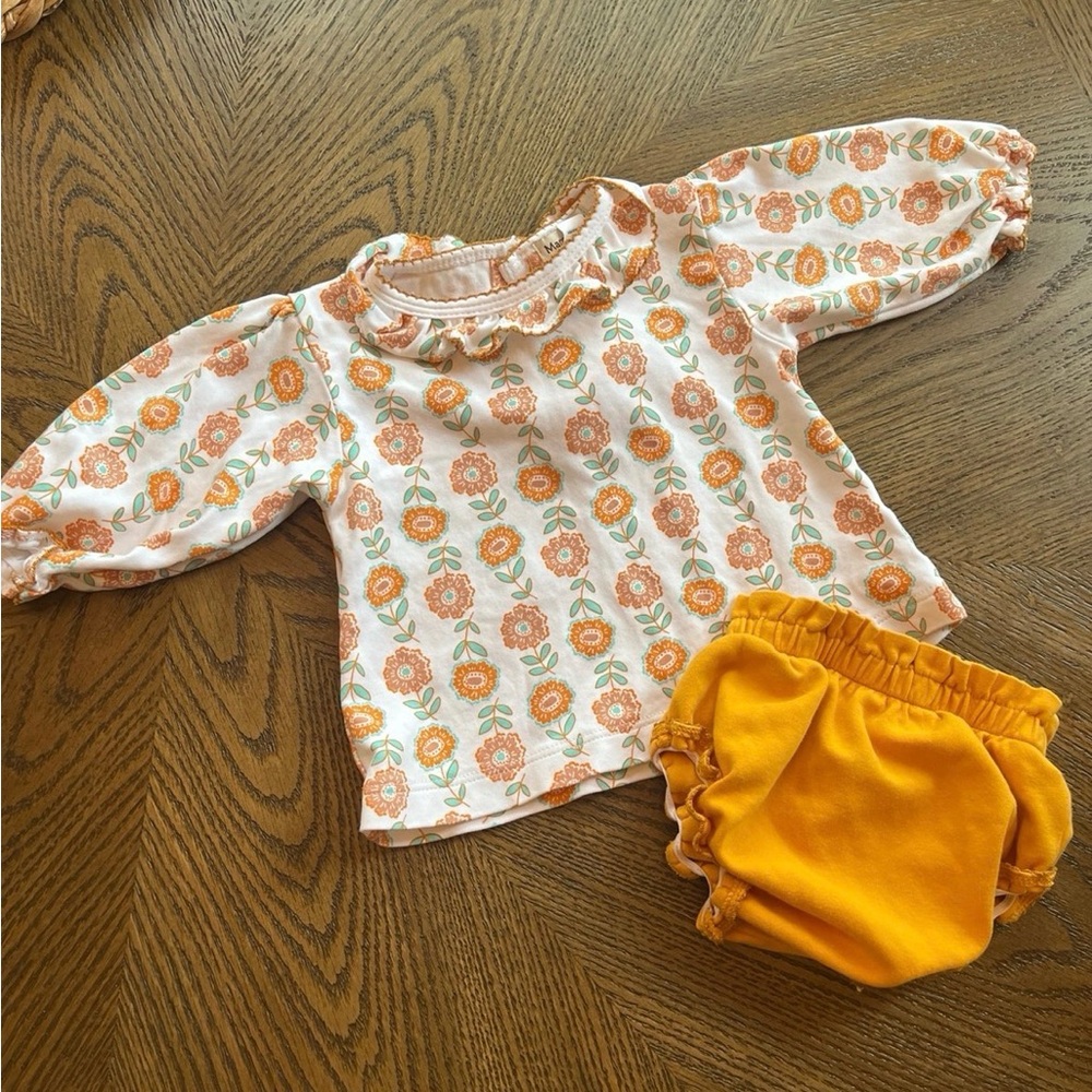 Marco & Lizzy Floral Print Diaper Set